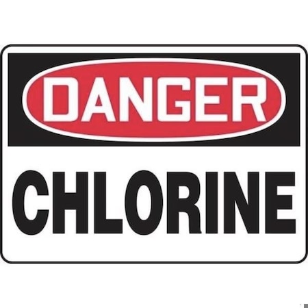 Accuform OSHA DANGER SAFETY SIGN CHLORINE 7 FRMCHL193XV FRMCHL193XV